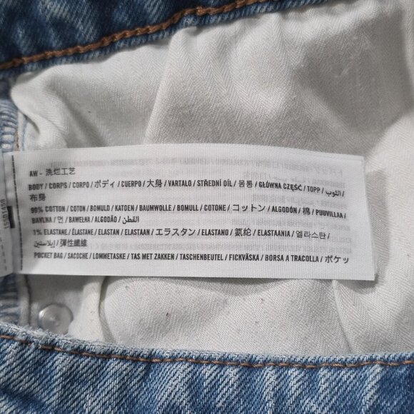 Abercrombie & Fitch Curve Love Jean Women 33 / 16R Blue High Rise Cotton Stretch - Picture 14 of 16